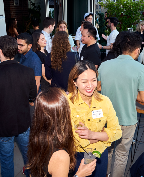 Stern Corporate Ambassadors gather at an event